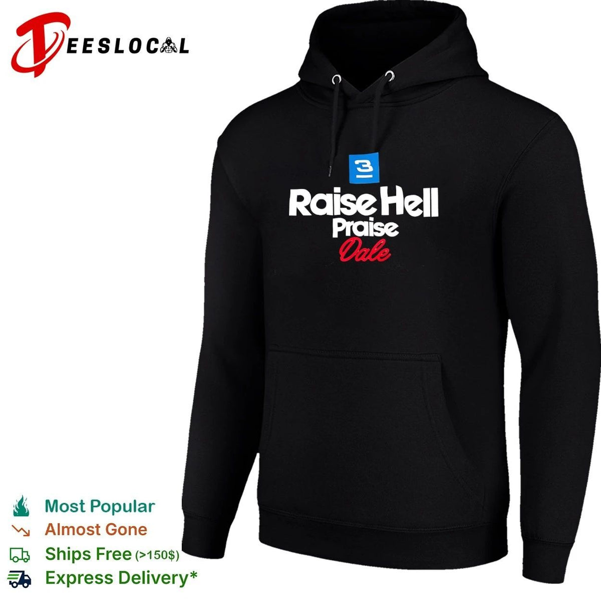 3 Raise Hell Praise Dale NASCAR Intimidator Unisex