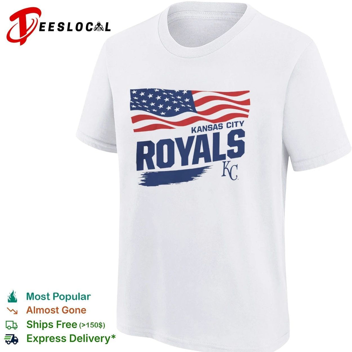 Kansas City Royals Waving Flag Kansas City Royals Starter Unisex