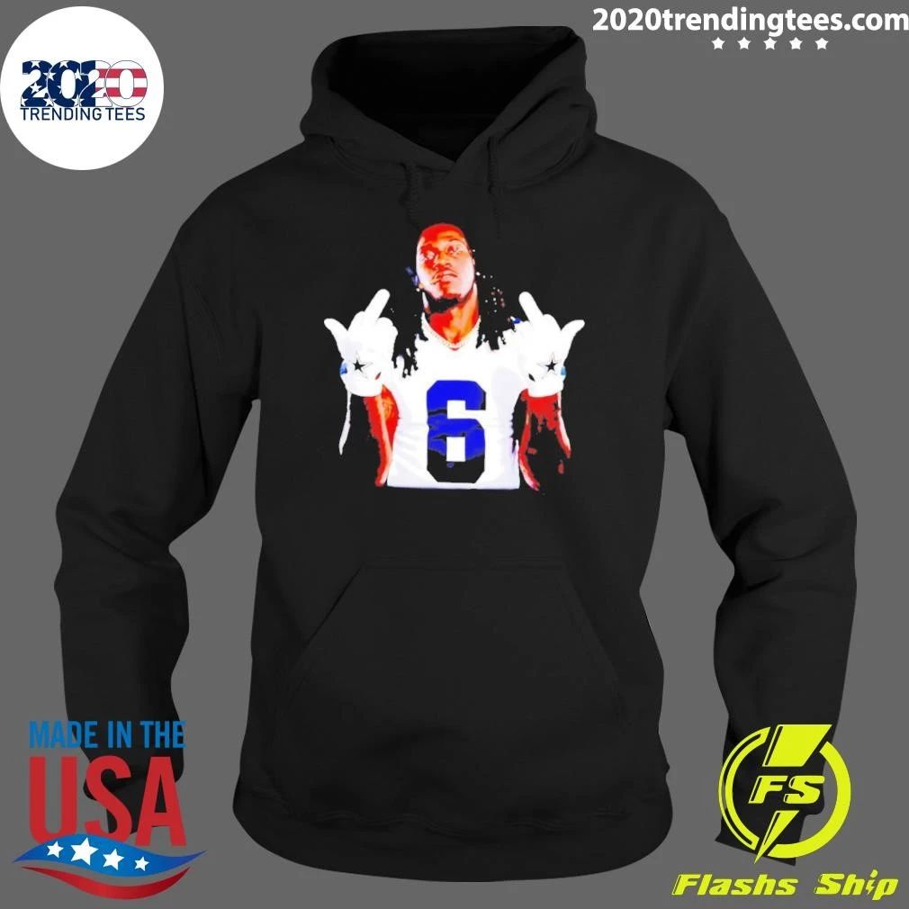 CeeDee Lamb Dallas Cowboys Football Middle Finger Smoking Shirt