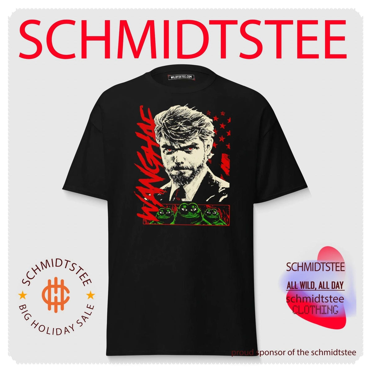 Wanghaf Nick Fuentes and Groyper frog retro shirt Unisex