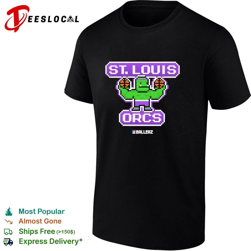 St Louis Orcs Ballerz basketball pixel art Unisex