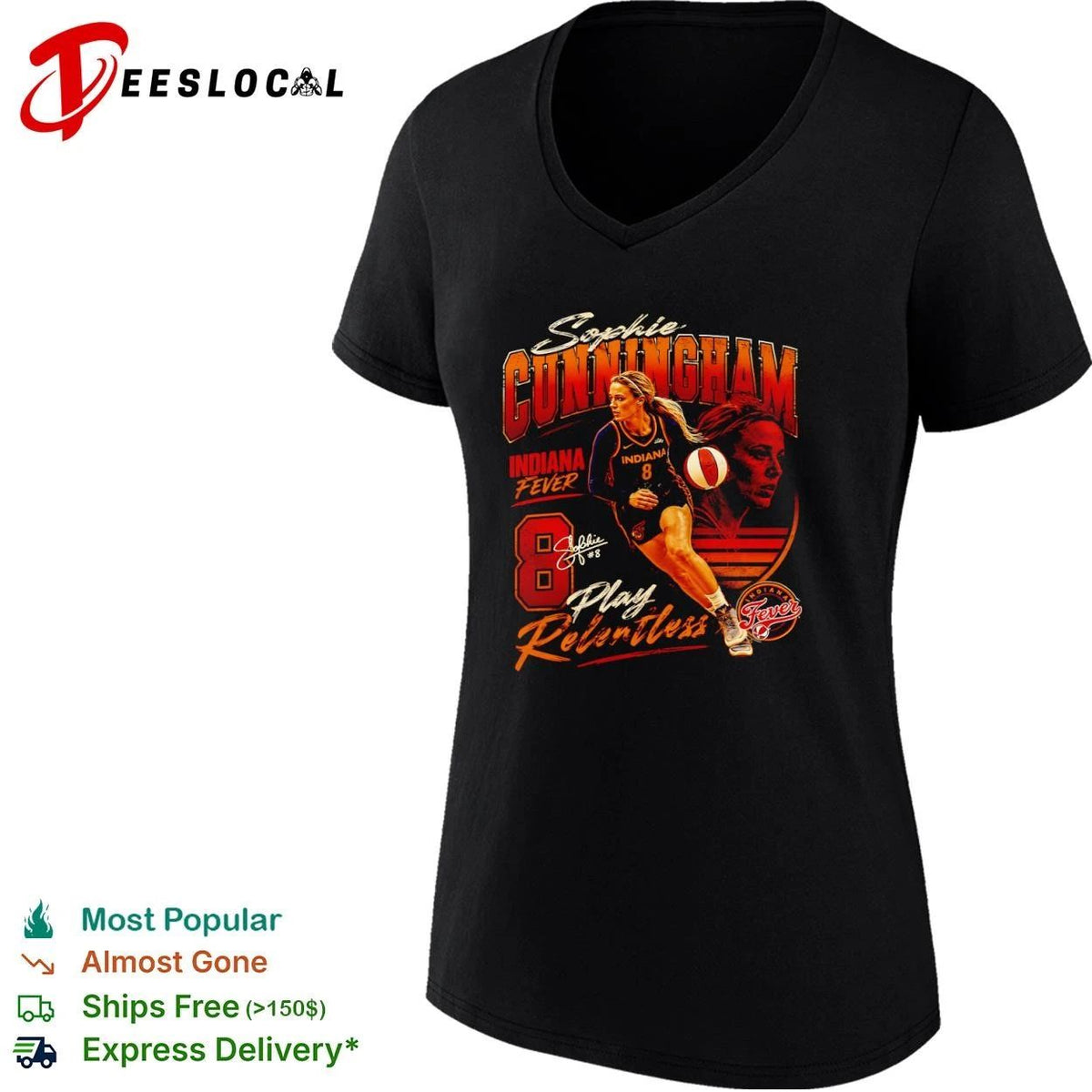 Sophie Cunningham Indiana Fever Play Relentless Unisex