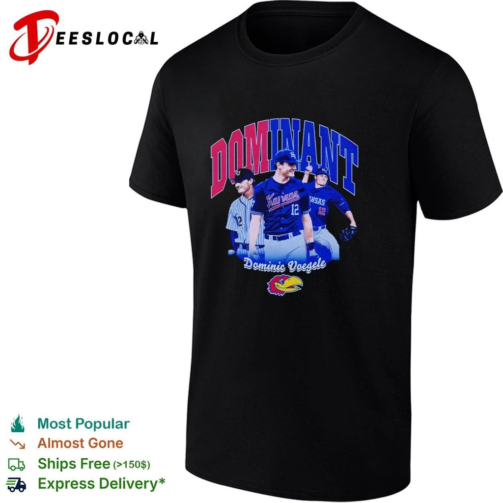 Dominant Dominic Voegele Kansas Jayhawks Baseball Unisex