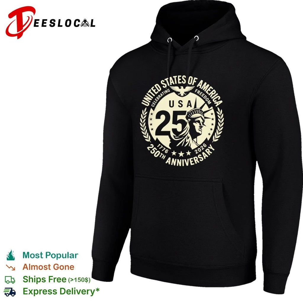 USA of America Celebrating Freedom 250th Anniversary 1776 2026 Unisex