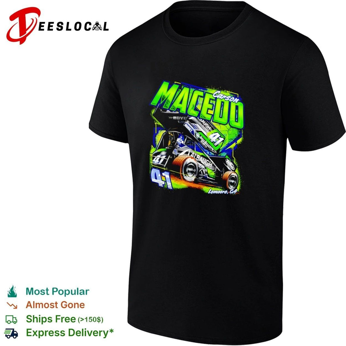 Carson Macedo 41 Albaugh Sprint Car Lemoore CA Unisex