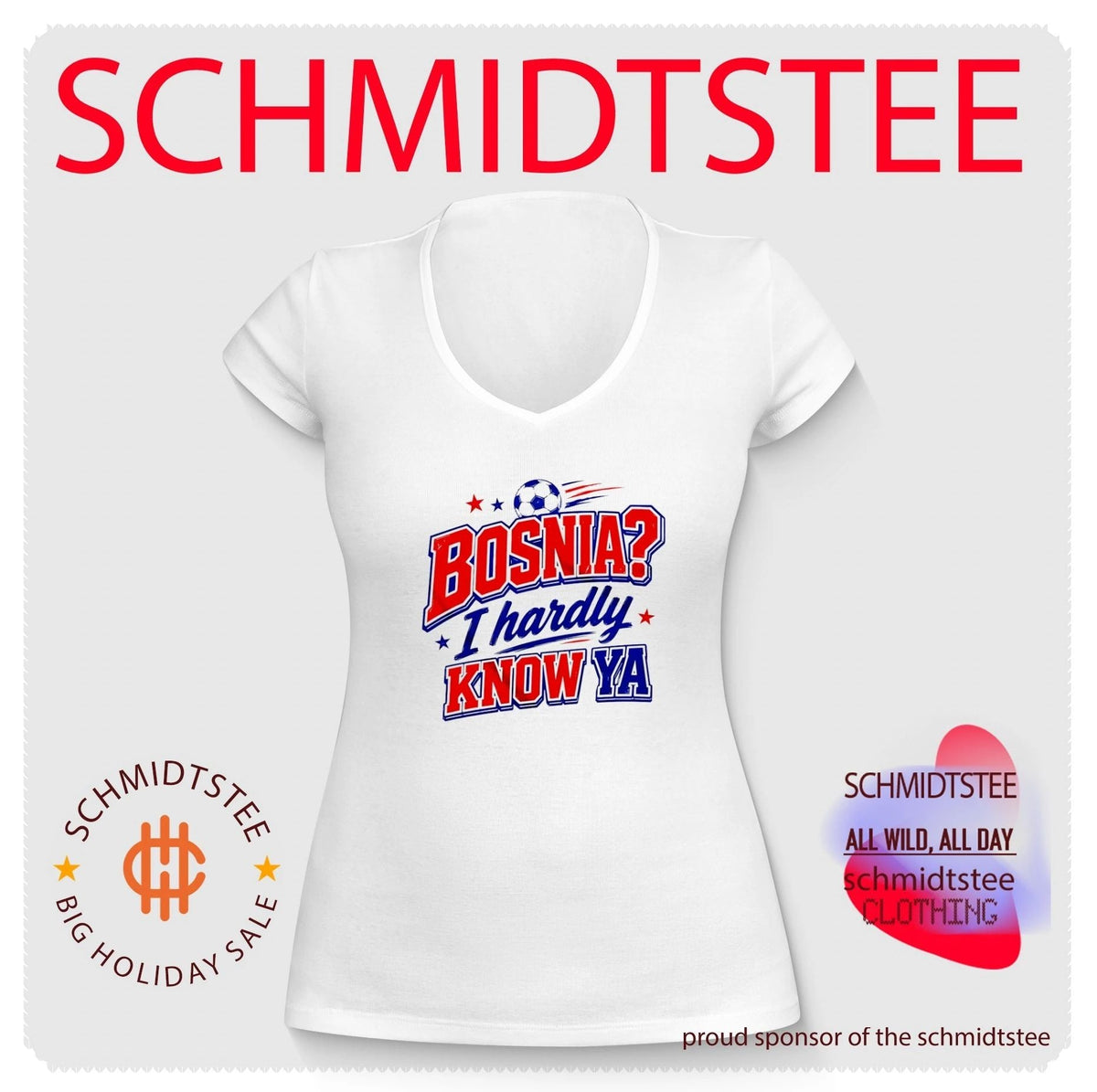 Bosnia I Hardly Know Ya Soccer Funny Pun shirt Unisex