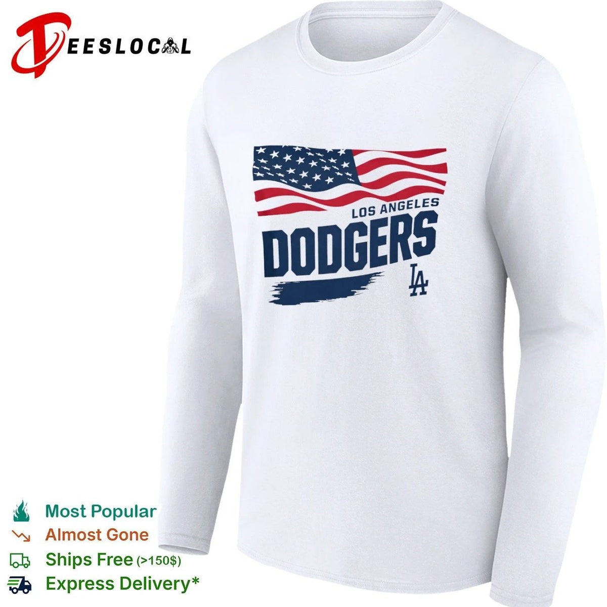 Los Angeles Dodgers Waving Flag Starter Los Angeles Dodgers Unisex