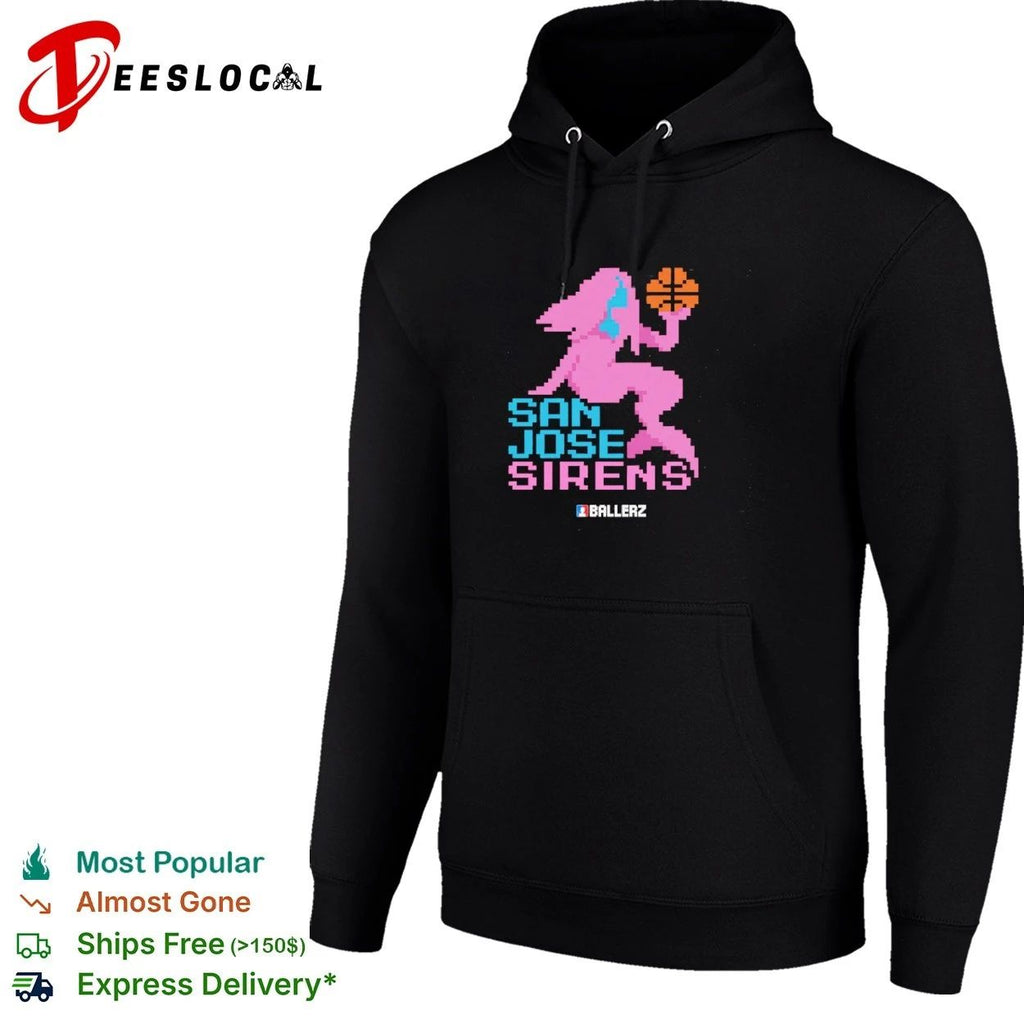 San Jose Sirens Ballerz basketball pixel art Unisex