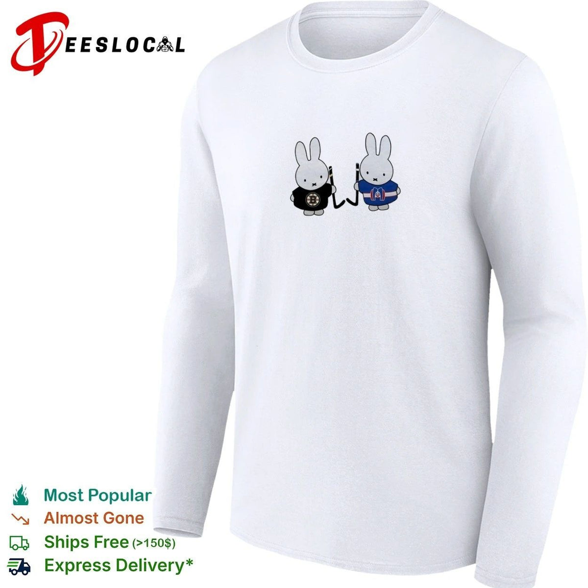 Miffy Boston Bruins and Montreal Canadiens Hockey Unisex