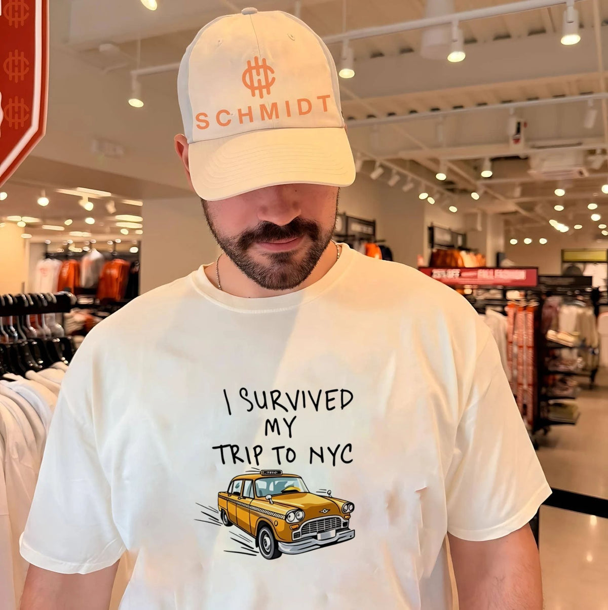 I Survived My Trip To NYC White car shirt Unisex