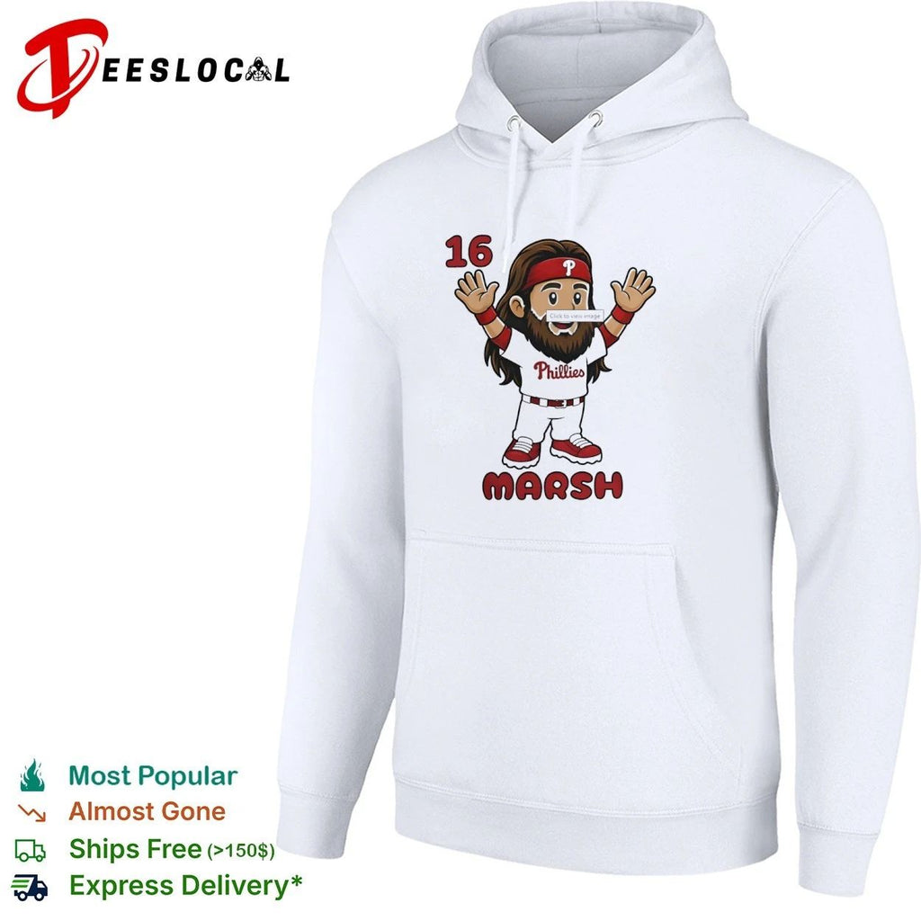Brandon Marsh 16 Philadelphia Phillies Cartoon Unisex