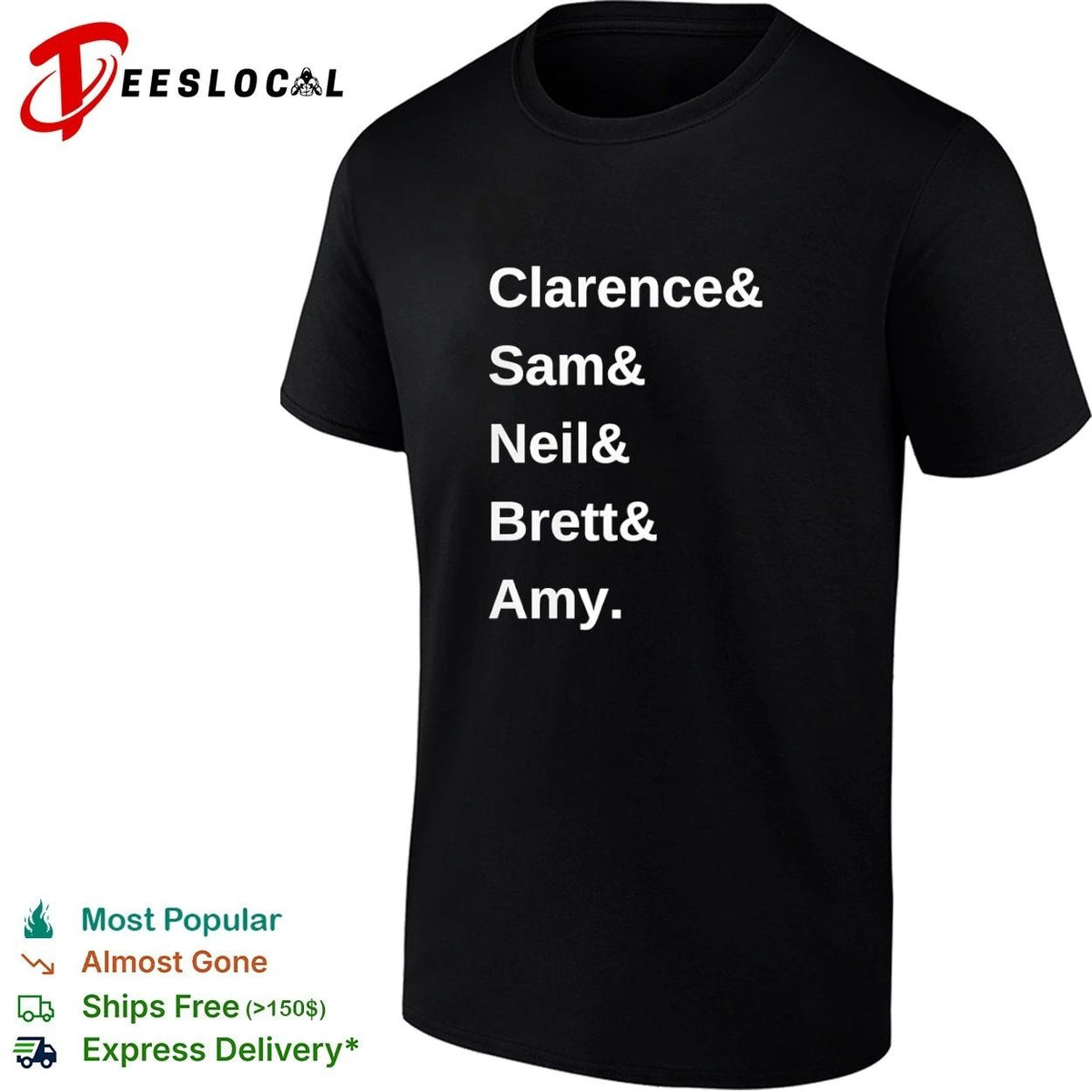 Clarence and Sam and Neil and Brett and Amy names Unisex