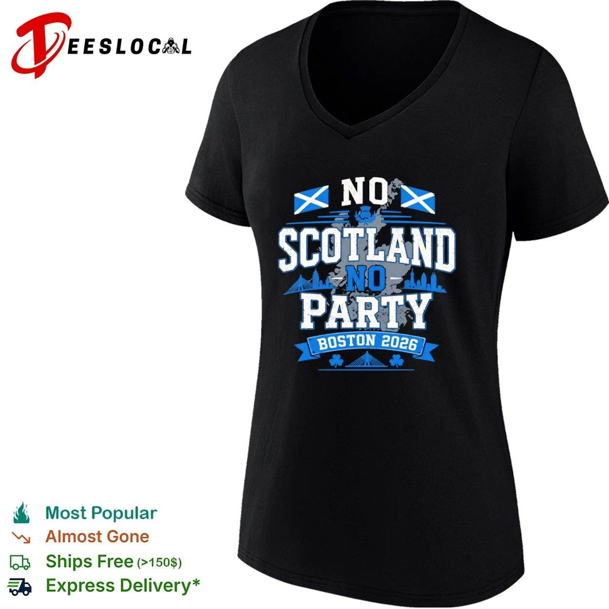 No Scotland No Party Boston 2026 Soccer Unisex