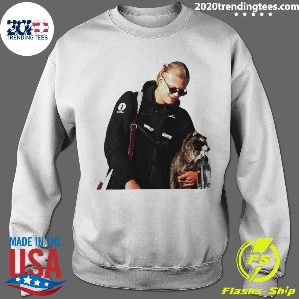 Erling Haaland Hug Raccoon Norway Soccer World Cup 2026 Meme Shirt