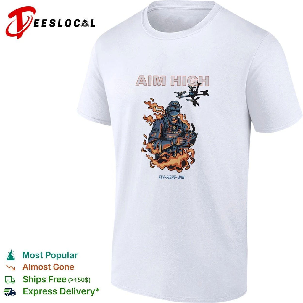 Aim High Fly-Fight-Win Drone Pilot fpv Unisex