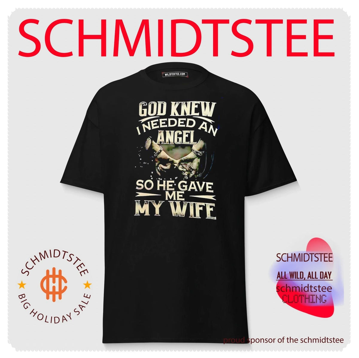 God knew I needed an angel so have me my wife vintage shirt Unisex