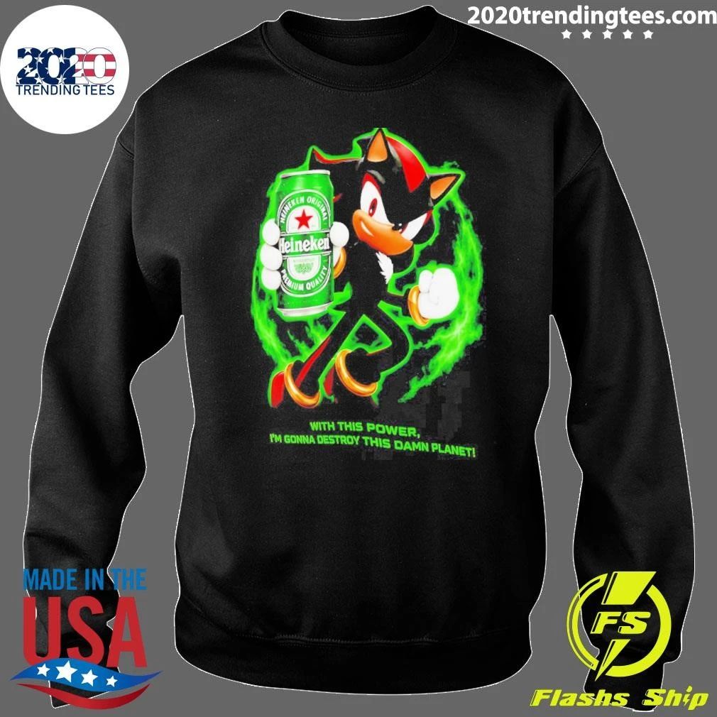 Shadow Heineken Beer Destroy This Damn Planet Meme shirt
