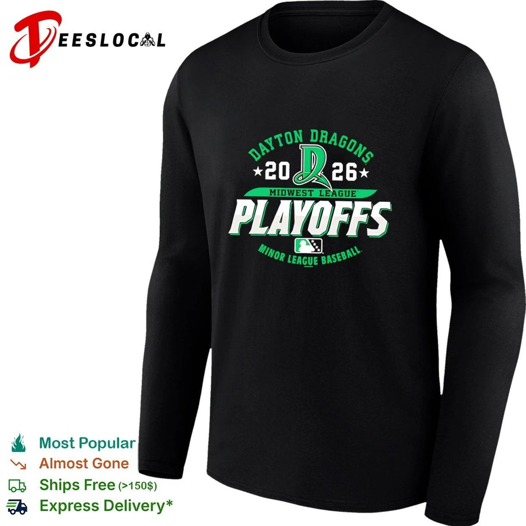 Dayton Dragons 2026 Midwest League Playoffs Minor League Baseball Unisex