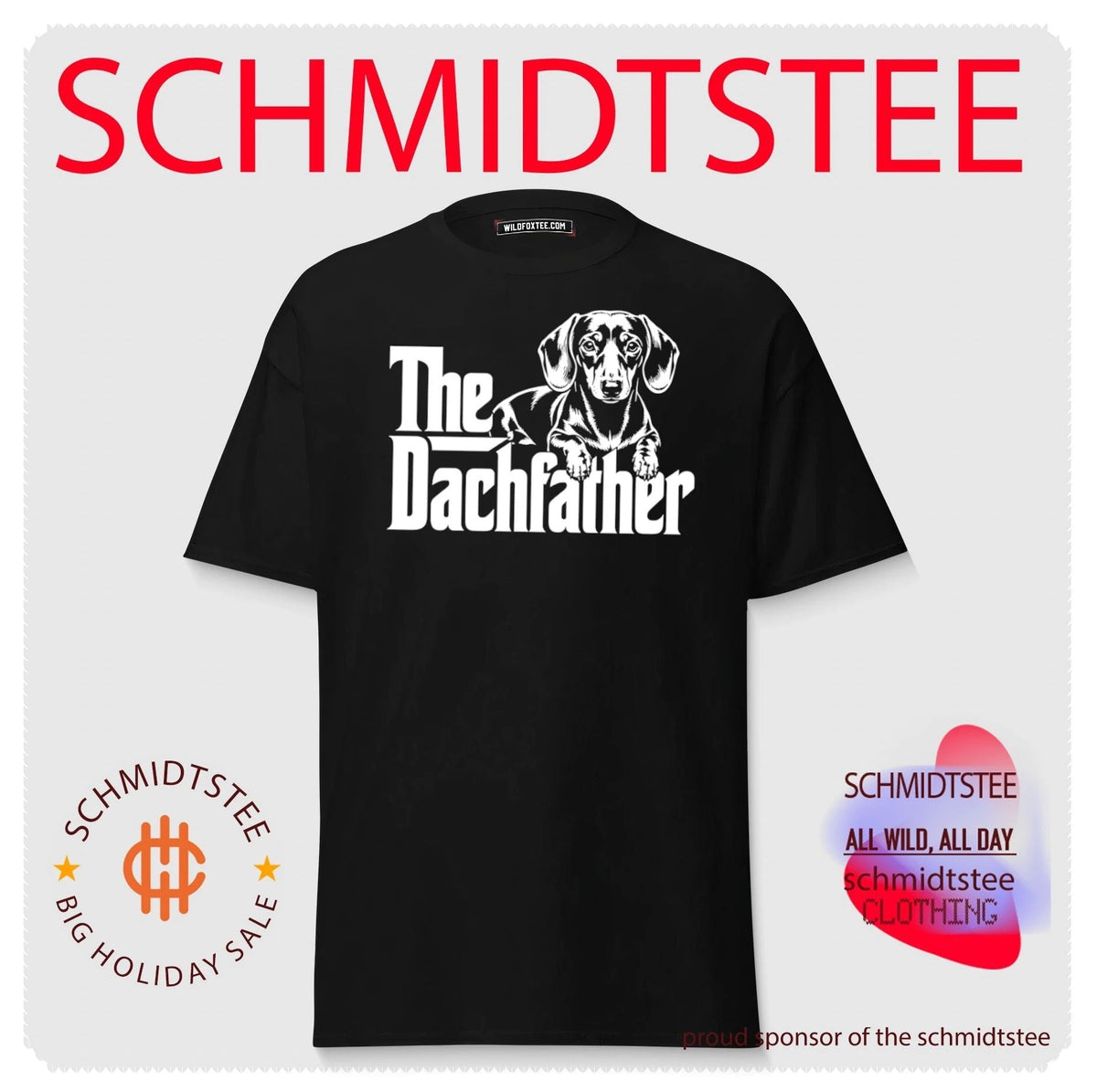 The Dachfather graphic dog vintage shirt Unisex