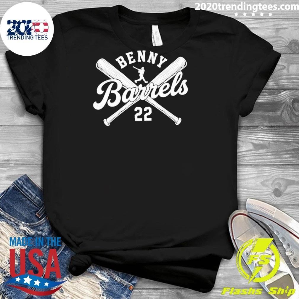 Benny Barrels Ben Rice 22 New York Yankees Baseball Bat Shirt