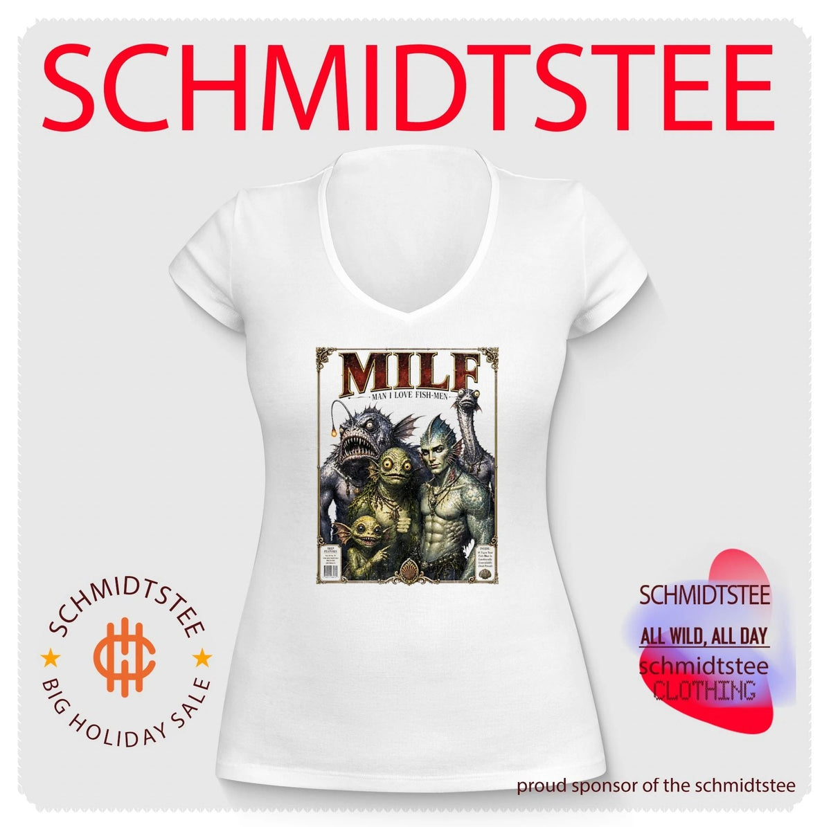 Milf Man I Love Fish-Men Magazine Cover shirt Unisex