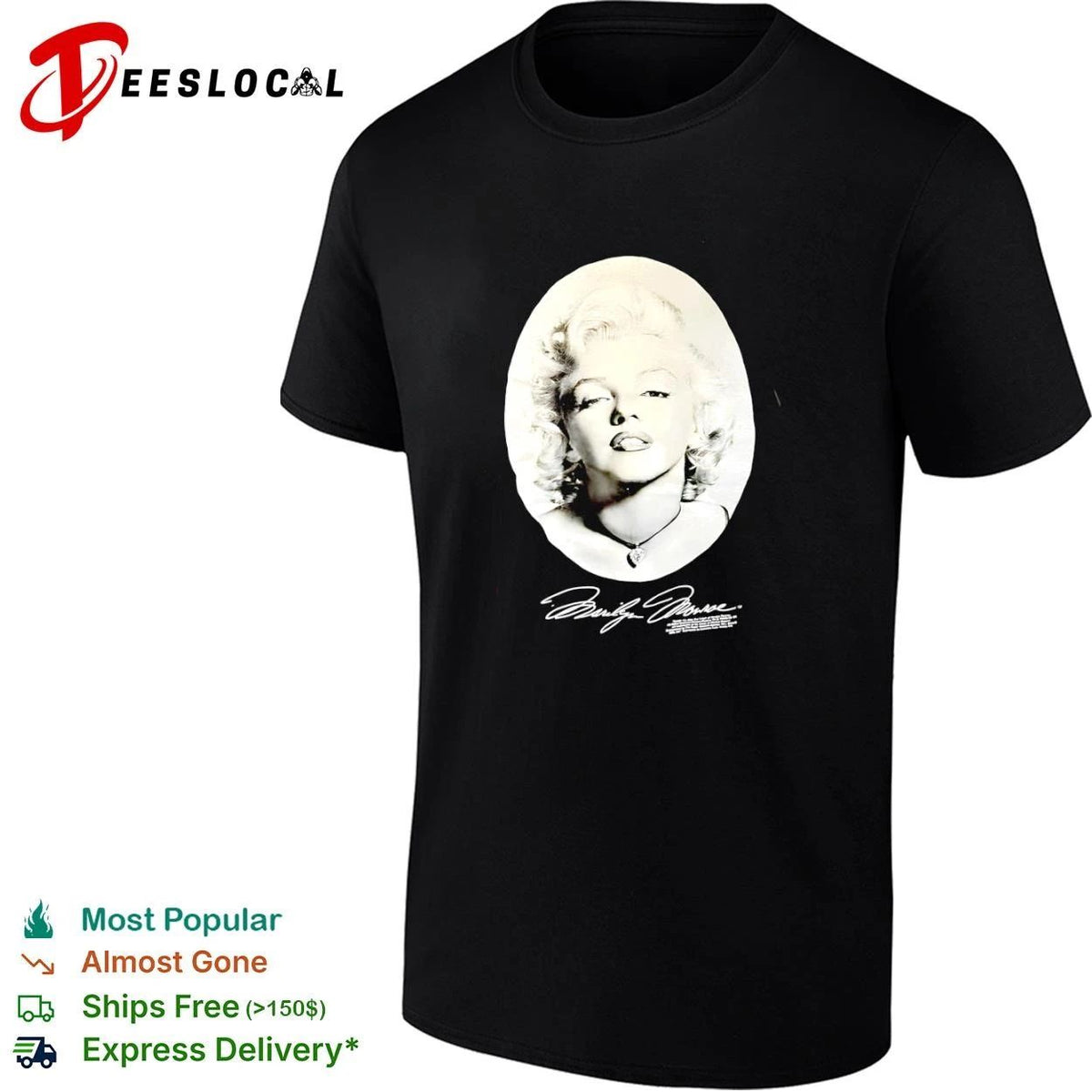 Marilyn Monroe Portrait Hollywood Icon Unisex