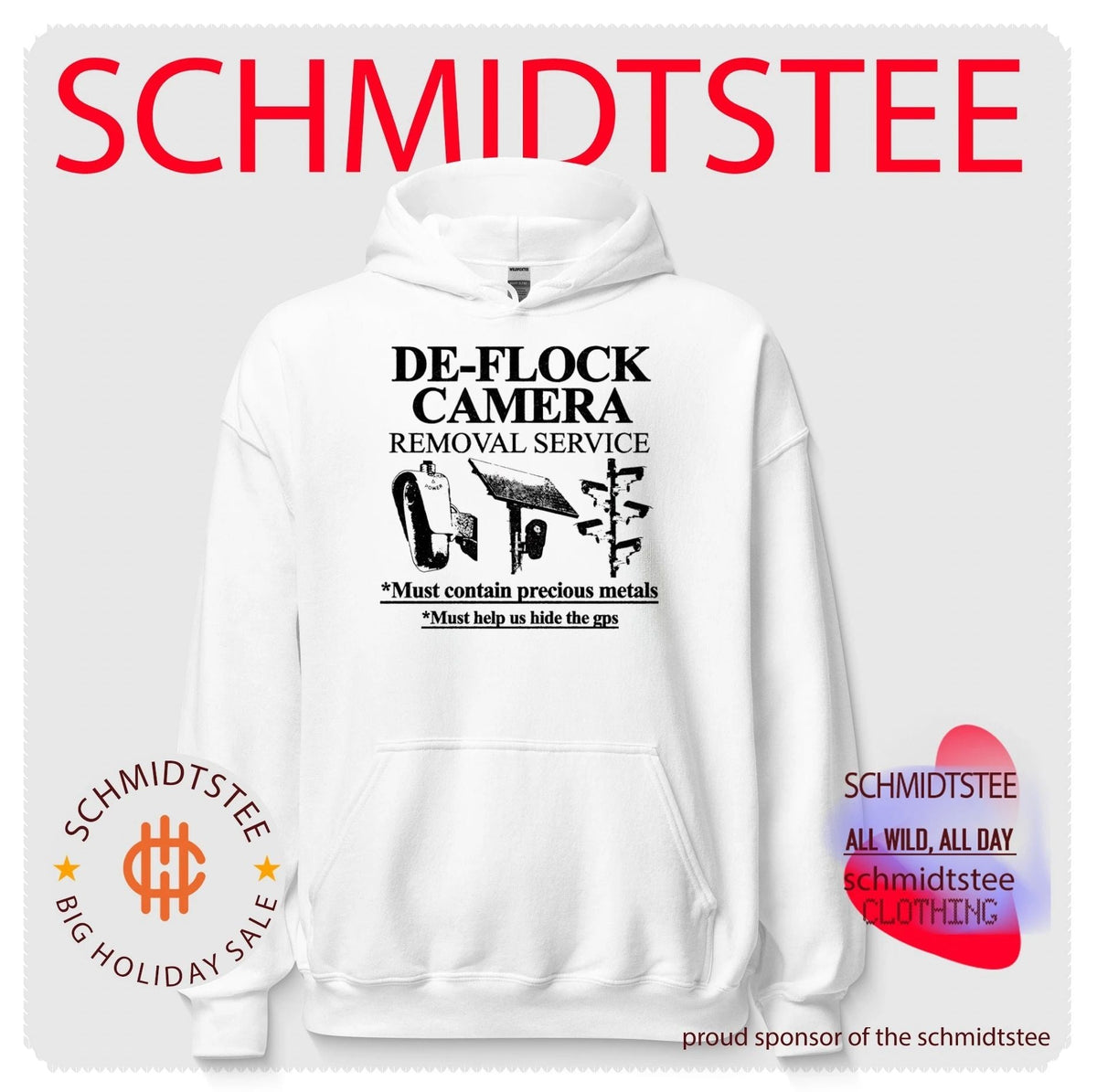De-Flock Camera Removal Service surveillance shirt Unisex