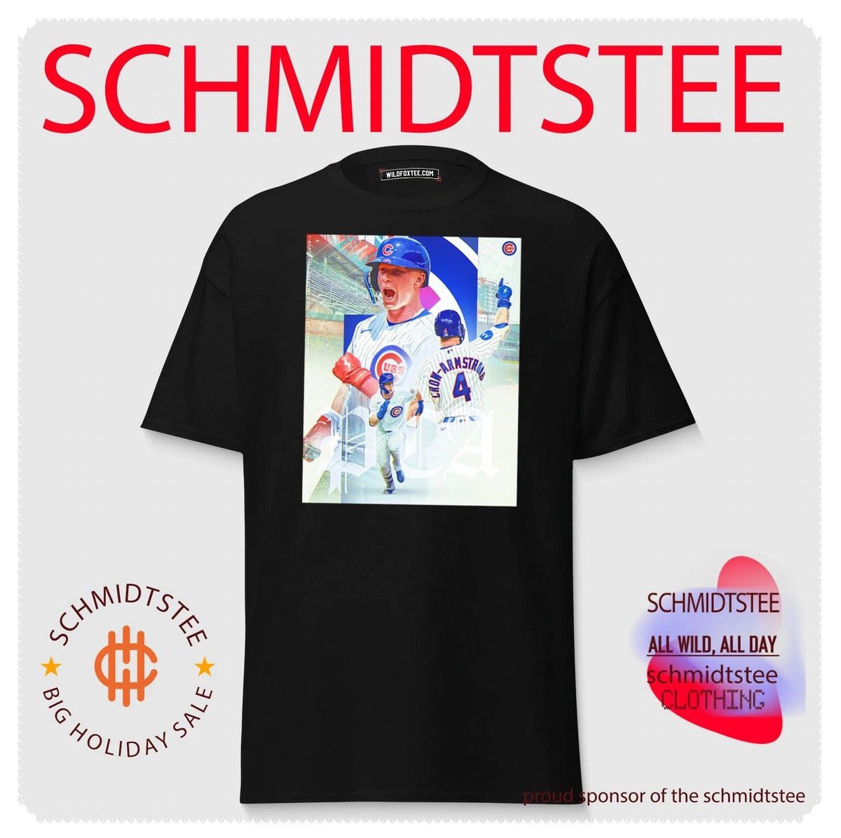 Chicago Cubs Pete Crow Armstrog in multiple action poses shirt Unisex