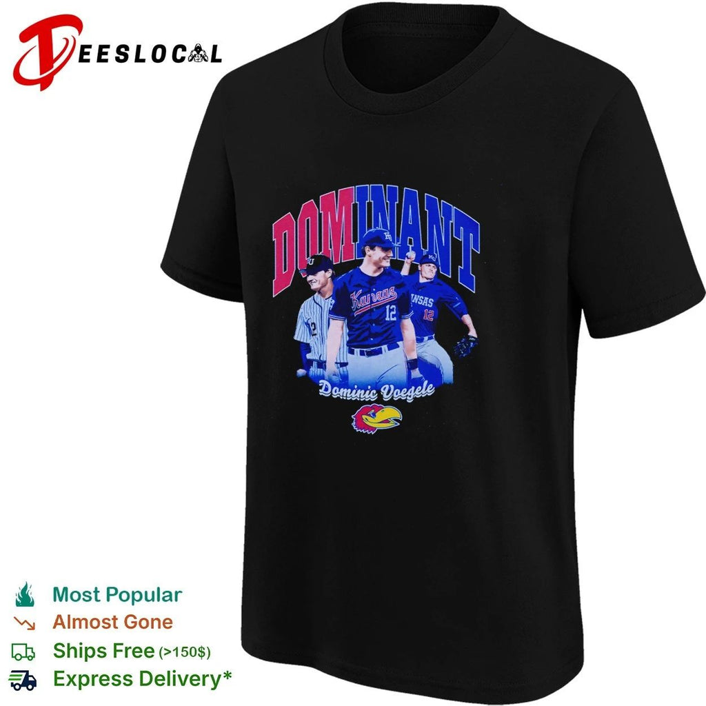 Dominant Dominic Voegele Kansas Jayhawks Baseball Unisex