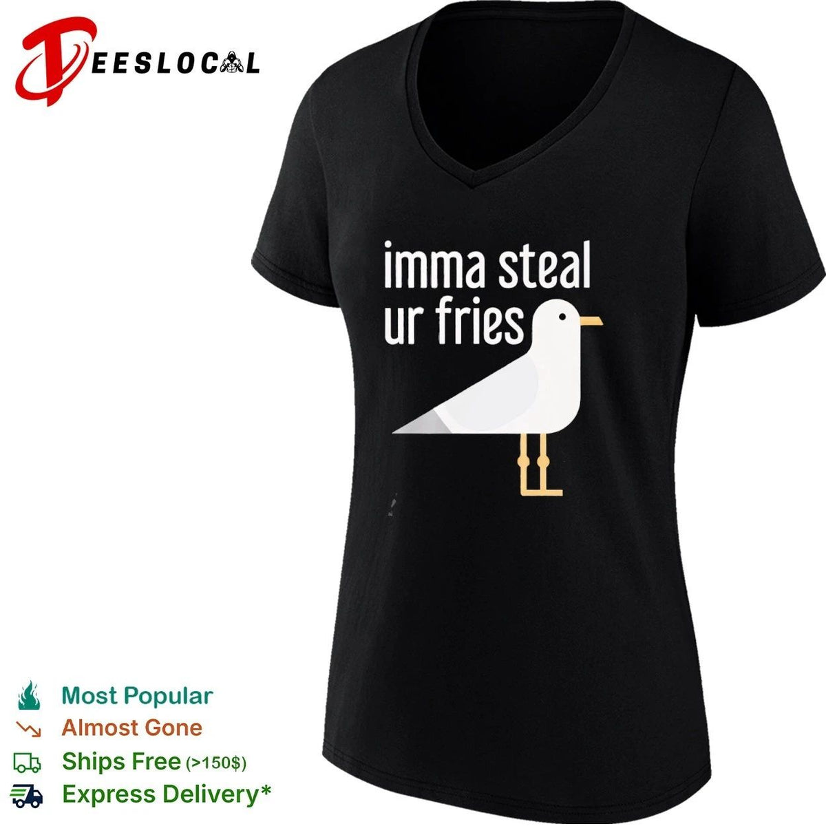 Imma Steal Ur Fries Seagull funny bird Unisex