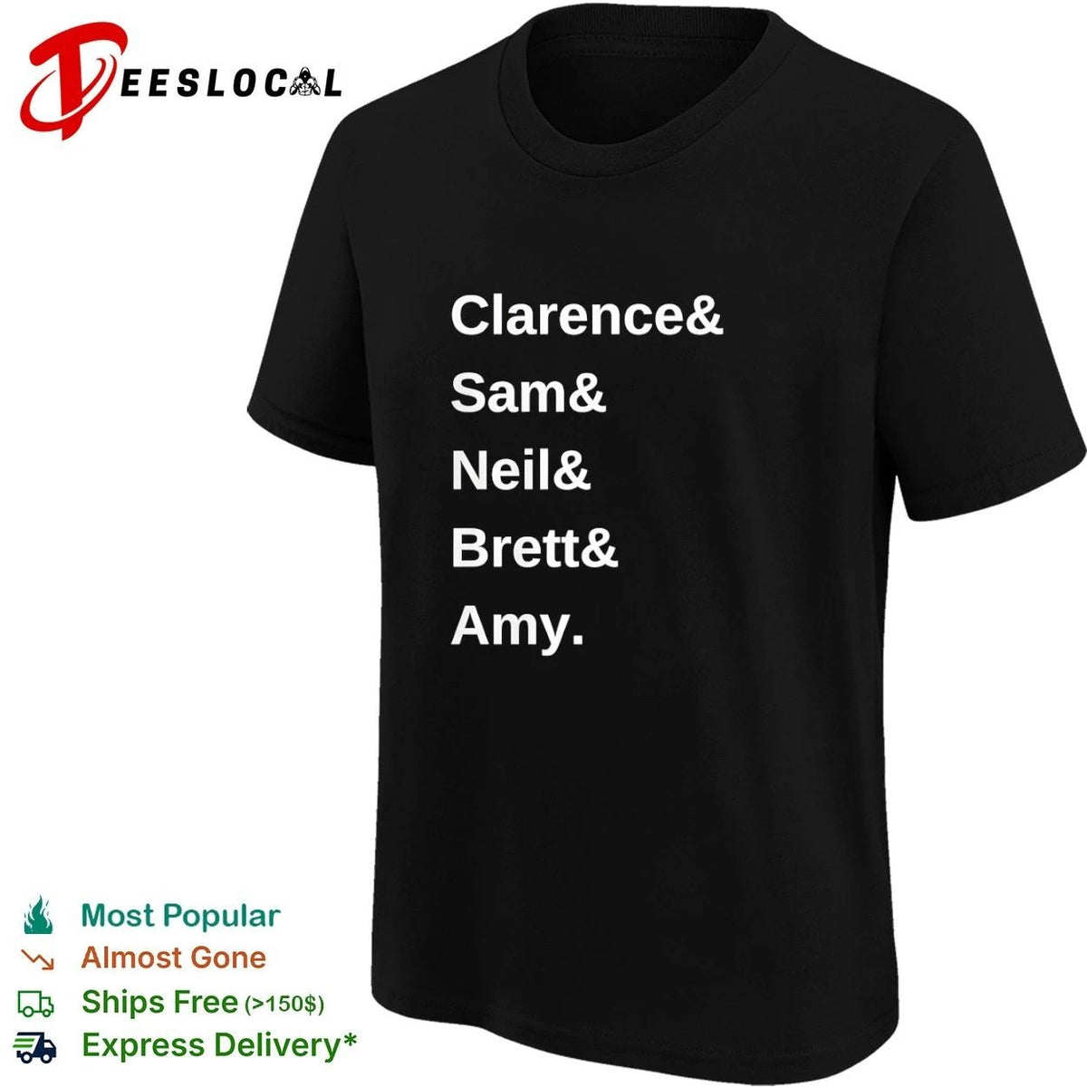 Clarence and Sam and Neil and Brett and Amy names Unisex