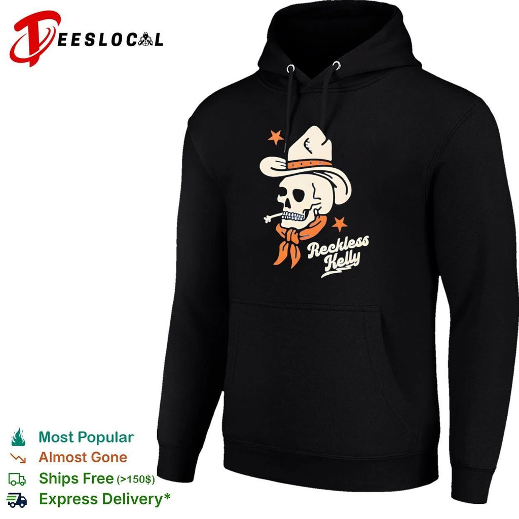 Reckless Kelly Skull Cowboy country music Unisex