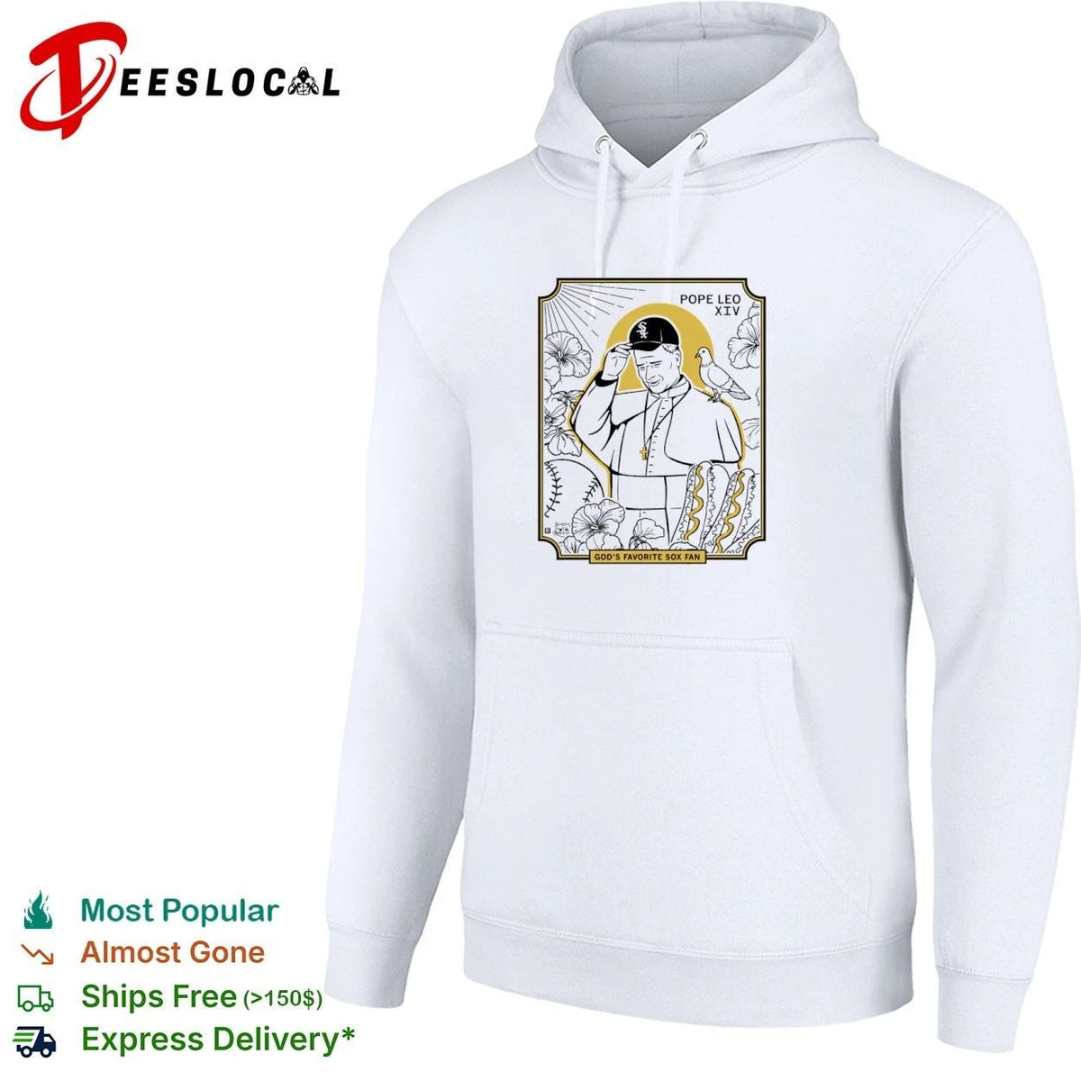 Pope Leo XIV God’s Favorite Sox Fan Baseball Unisex