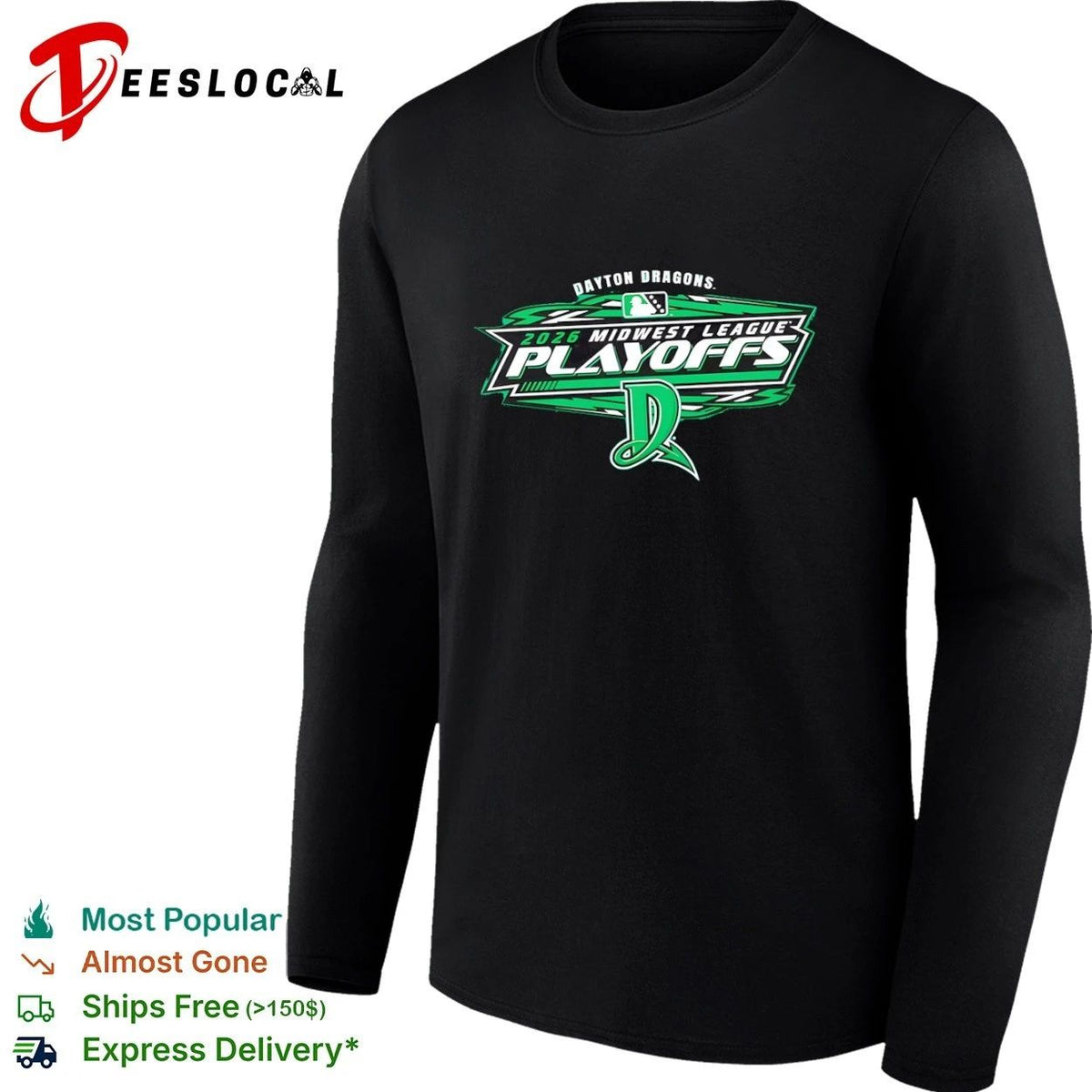 Dayton Dragons 2026 Midwest League Playoffs Unisex
