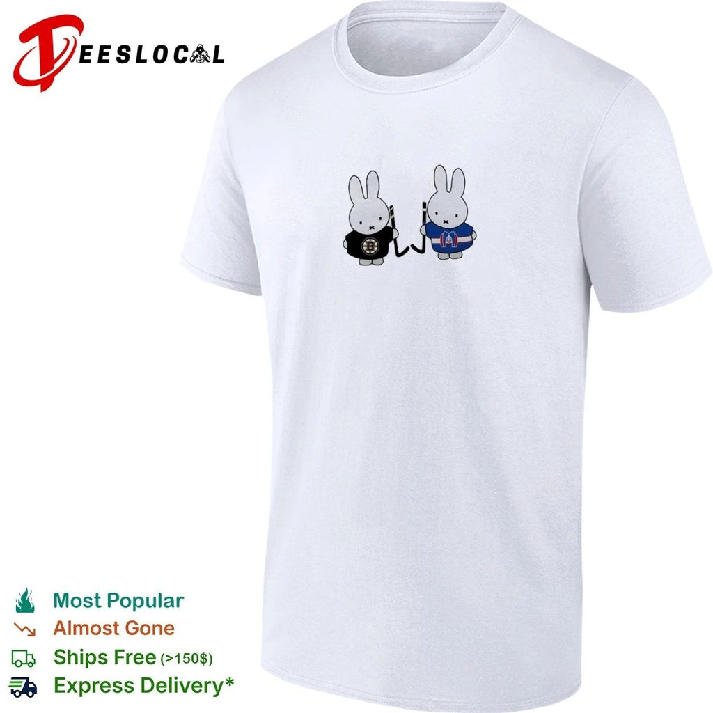 Miffy Boston Bruins and Montreal Canadiens Hockey Unisex