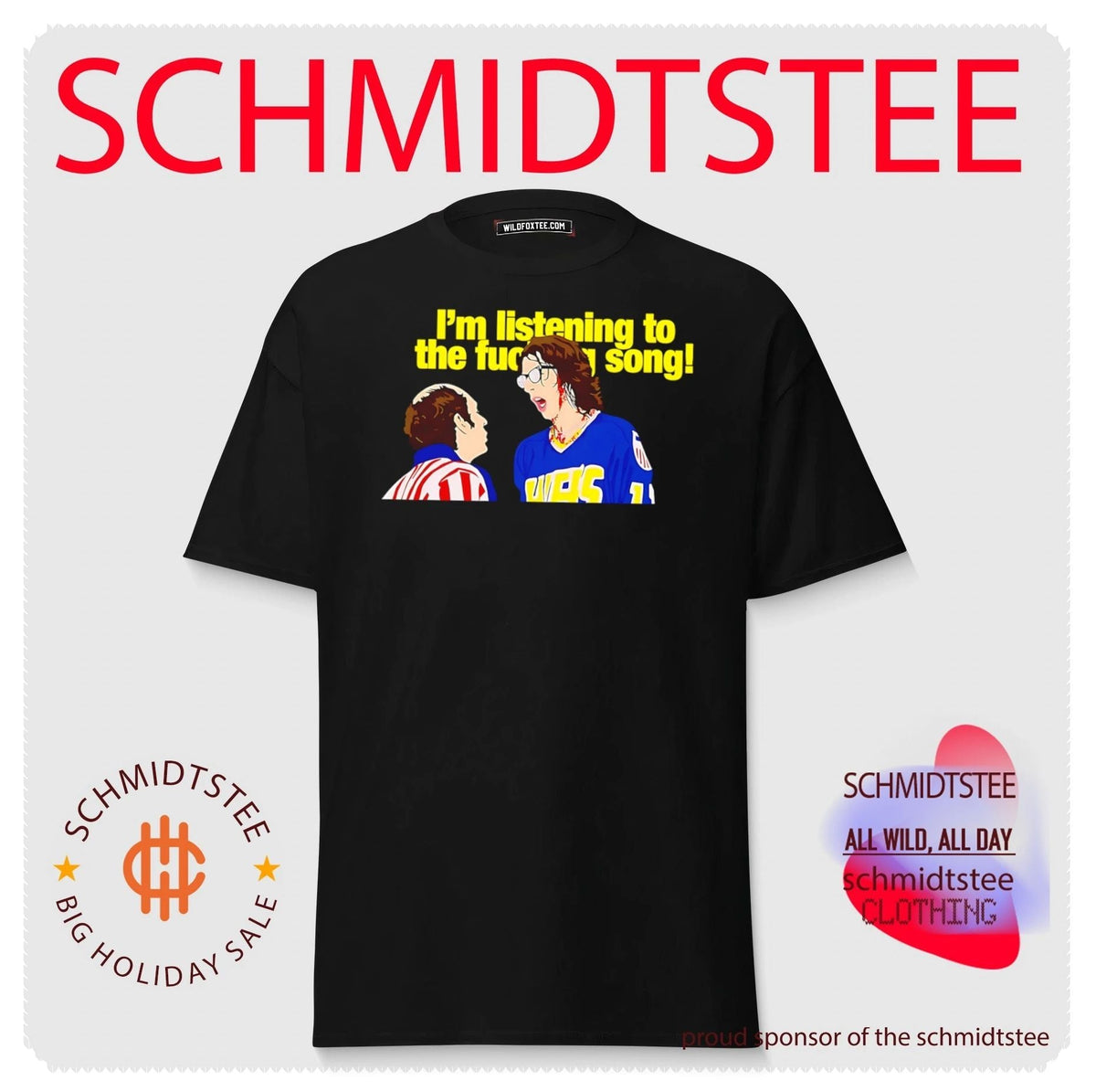 Hanson Brothers National Anthem I’m listening to the fucking song meme shirt Unisex