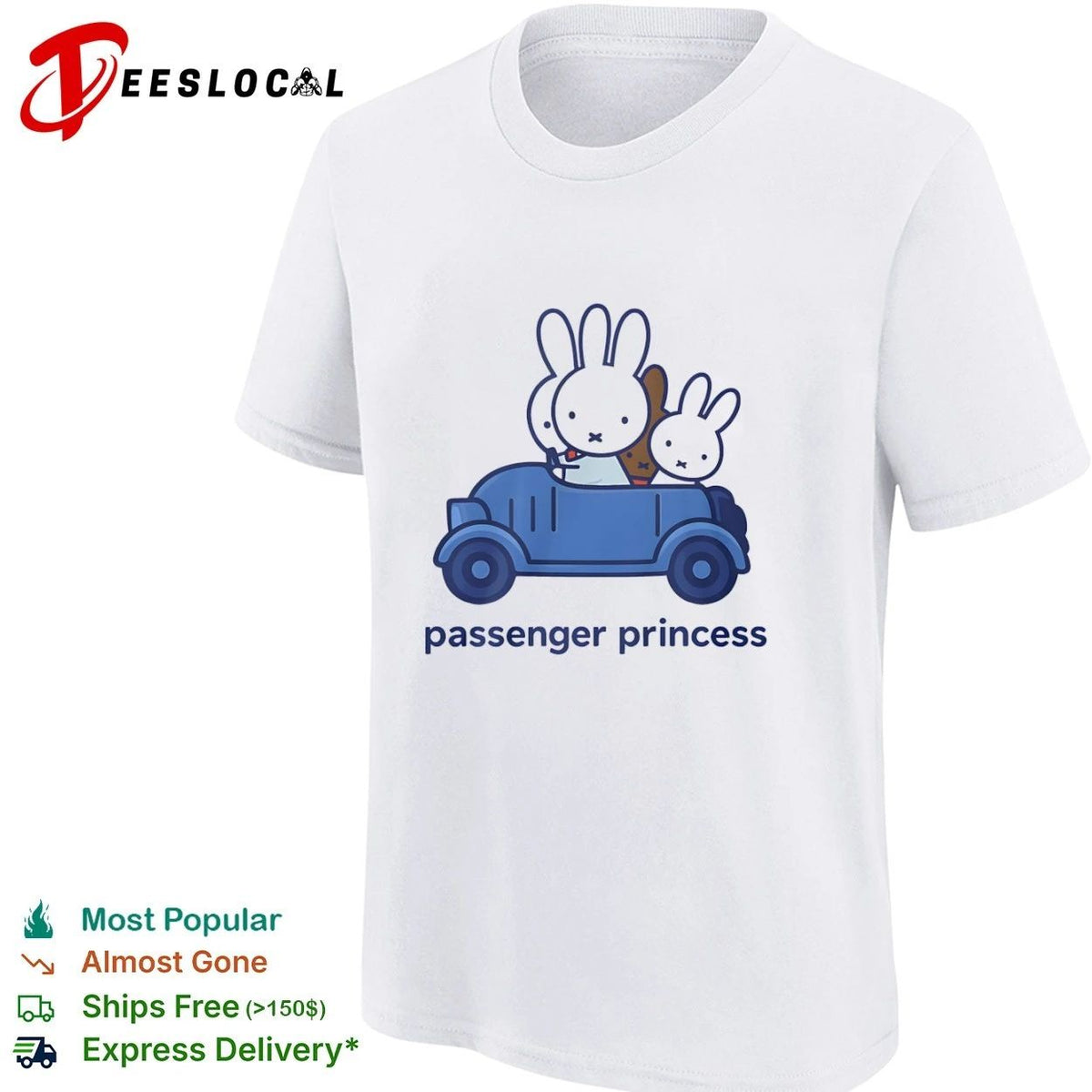 Miffy Passenger Princess Bunny Cute Rabbit Unisex