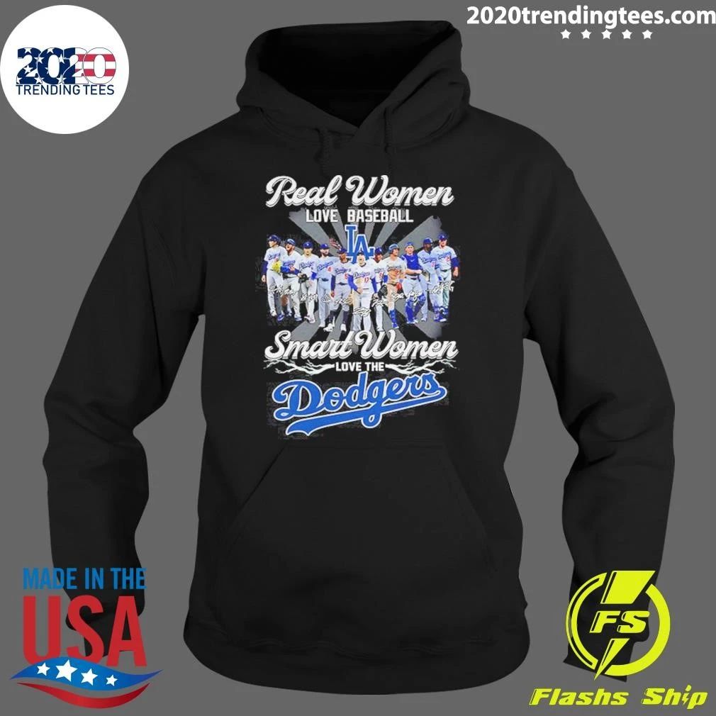 Los Angeles Dodgers Real Women Love Baseball Smart Women Love Dodgers Shirt