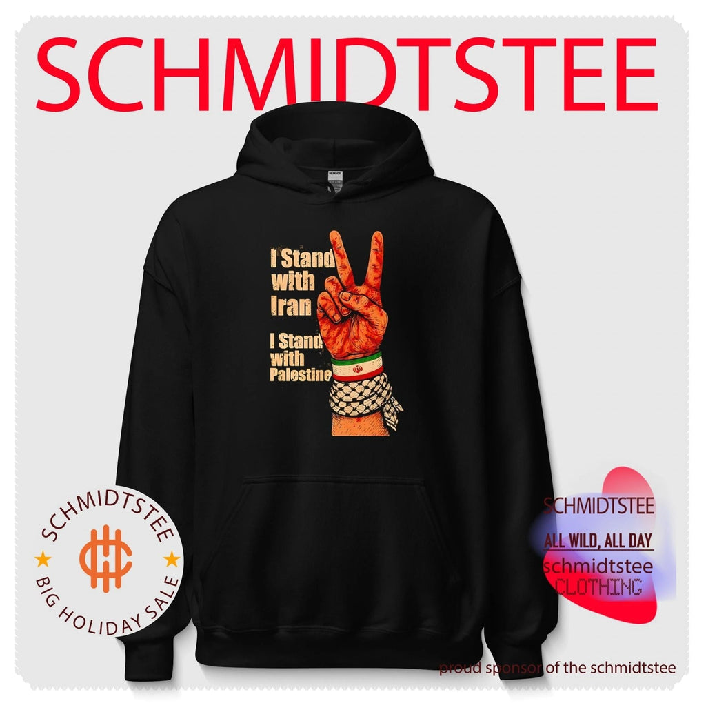 I stand with Iran I stand with Palestine hand gesture shirt Unisex