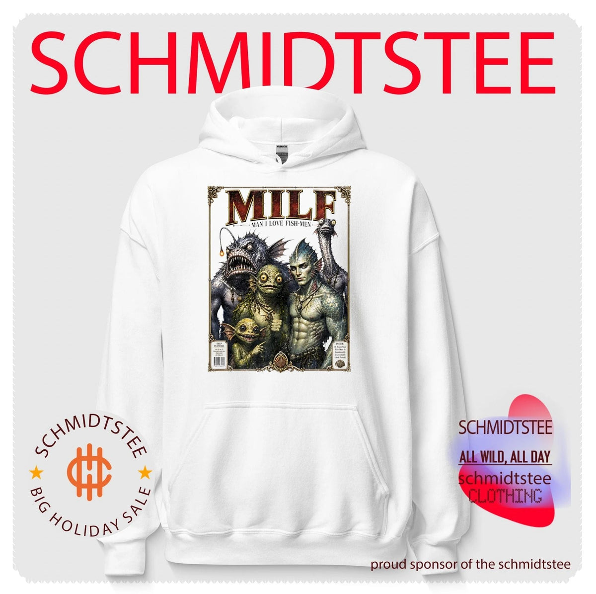Milf Man I Love Fish-Men Magazine Cover shirt Unisex