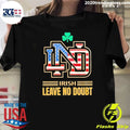Irish Leave No Doubt Notre Dame Fighting Irish Football National Champions 2026 American Flag Shirt