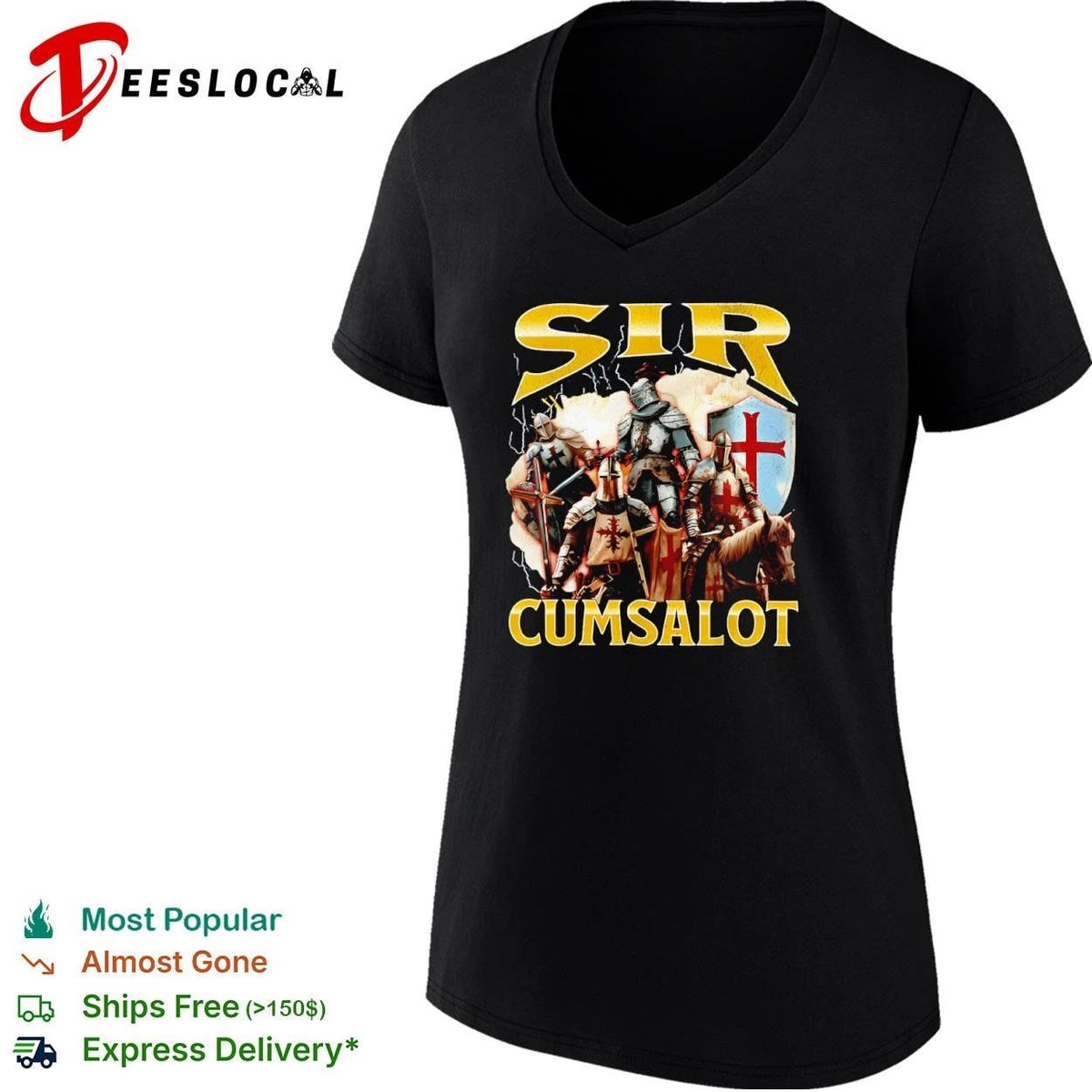 Sir Cumsalot Knights medieval crusader Unisex