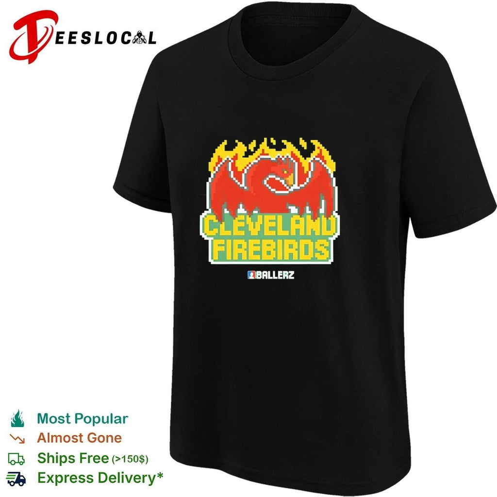 Cleveland Firebirds Ballerz pixel art Unisex