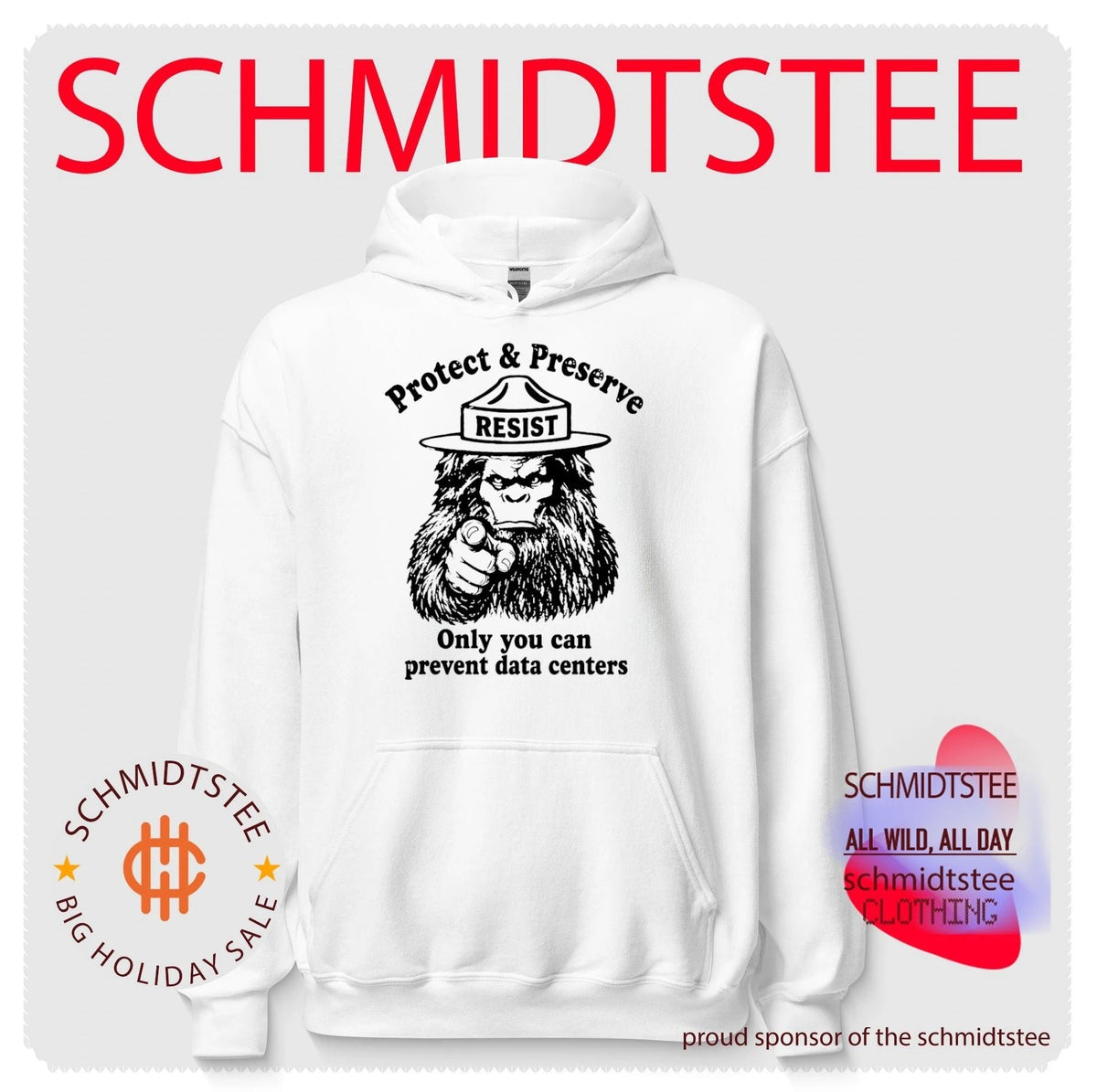 Resist Squatchy protect and preserve only you can prevent data centers shirt Unisex