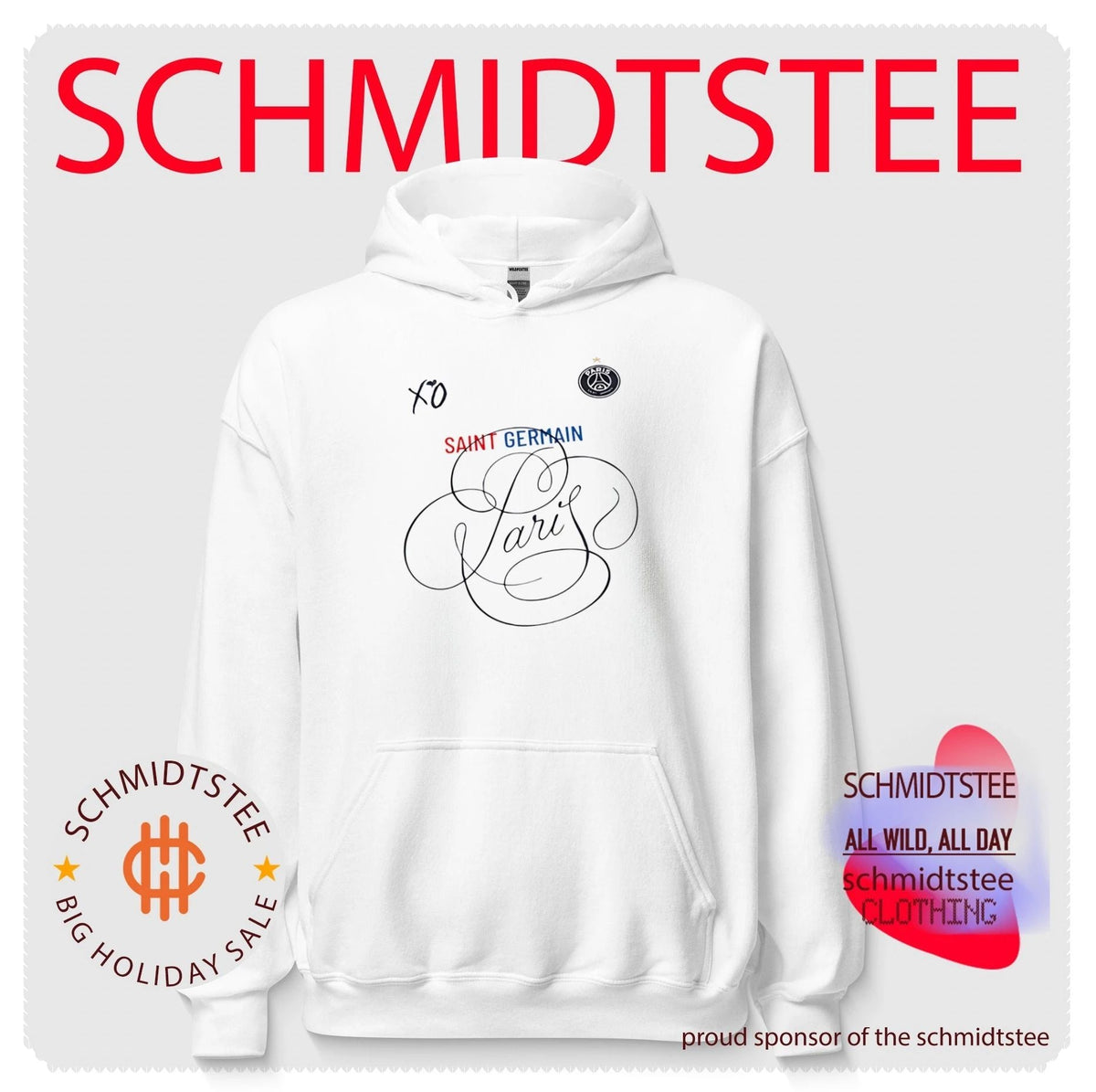 Paris Saint-Germain XO Logo PSG The Weeknd shirt Unisex