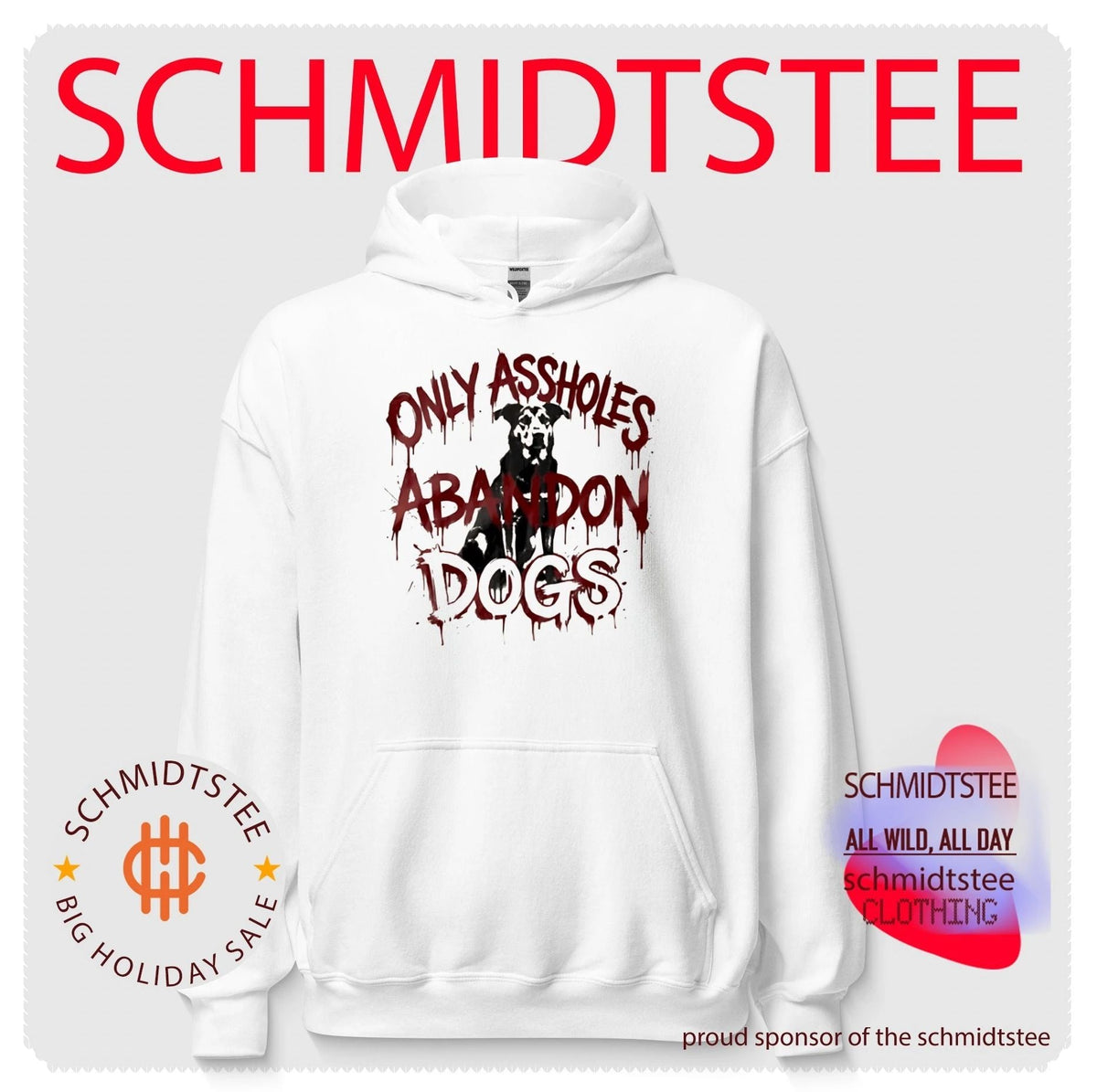 Only Assholes Abandon Dogs dog rescue animal welfare shirt Unisex