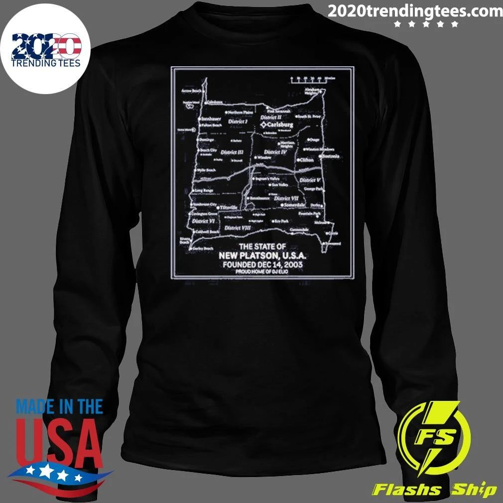 The State of New Platson, U.S.A. Proud home of DJ Elio Shirt