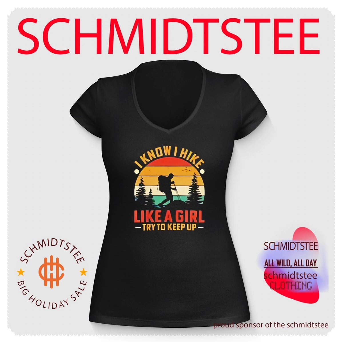 I know I hike like a girl try to keep up shirt Unisex