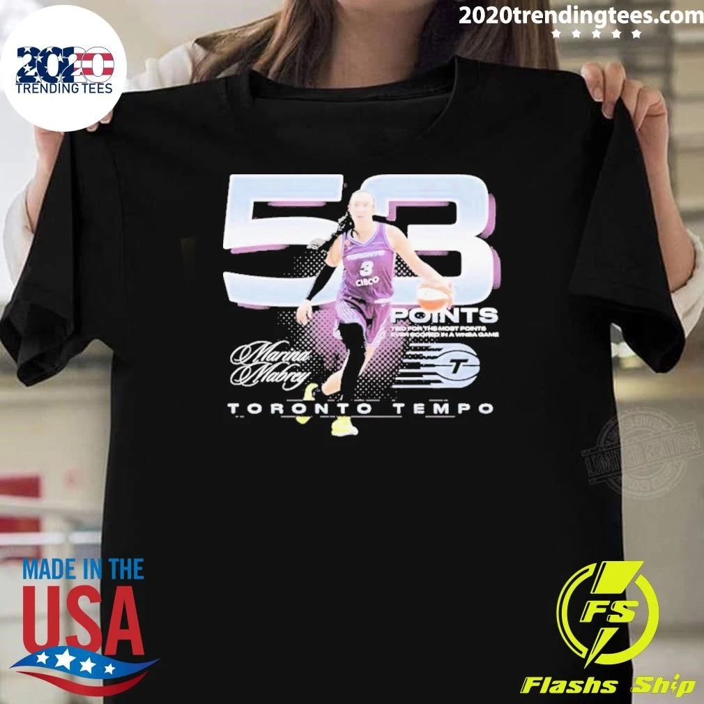 Toronto and Tempo Marina Mabrey 53 Points Shirt
