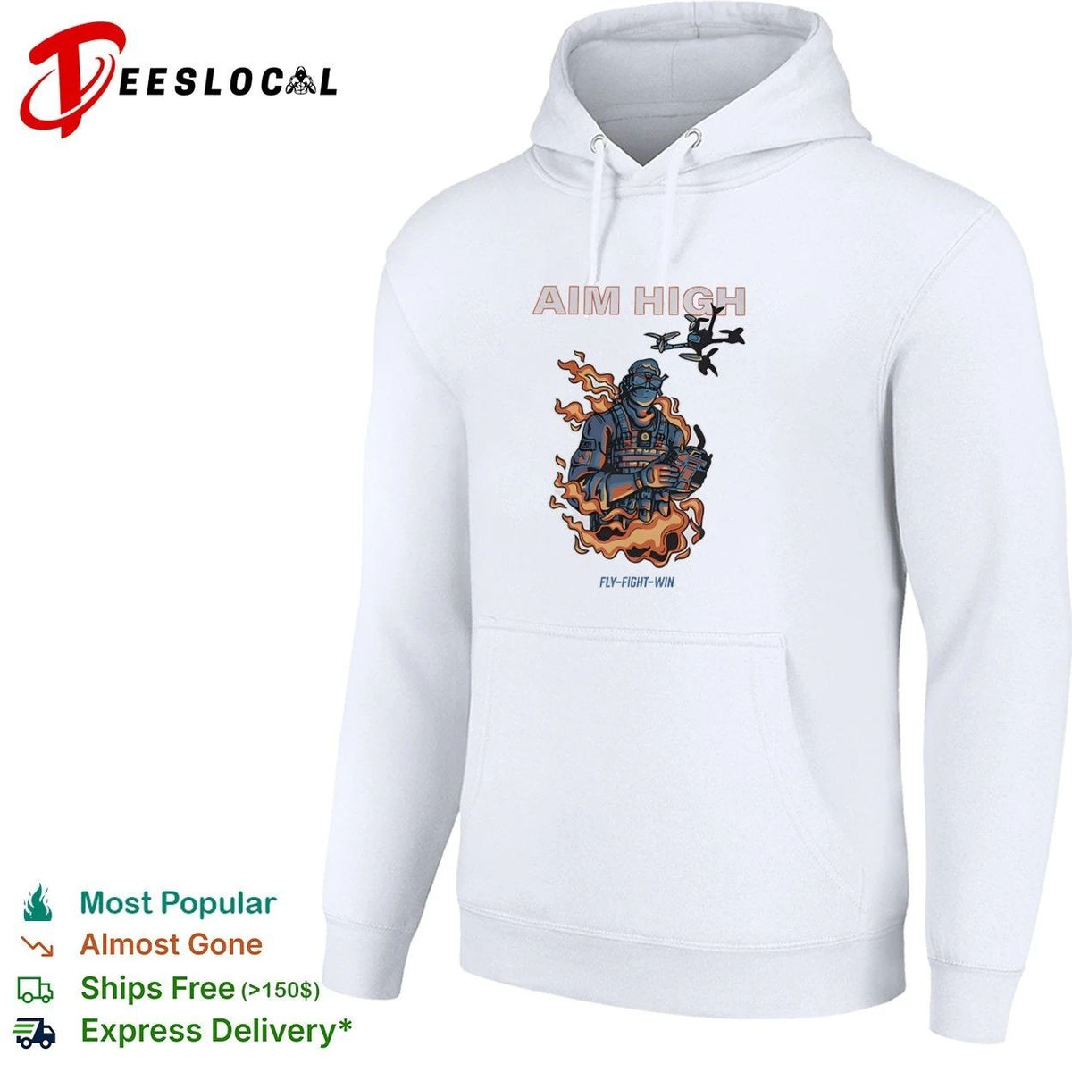 Aim High Fly-Fight-Win Drone Pilot fpv Unisex